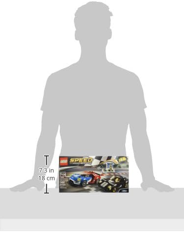 LEGO Speed Champions 6175279 2016 GT & 1966 Ford Gt40 75881 Building Kit (366 Piece) Multi