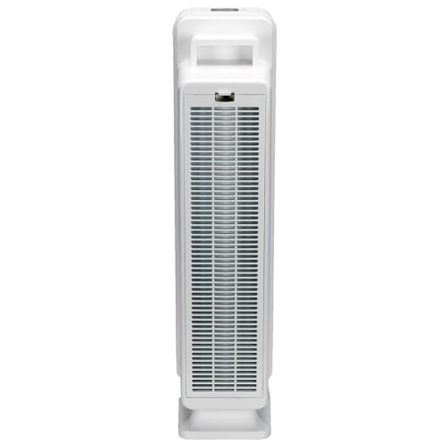 GermGuardian 5-In-1 HEPA Air Purifier for Home, Pet Air Purifier with HEPA Air Filter & UV-C Light, AC4300BPTCA, 743 Sq. Ft., 22'' Tower, Black