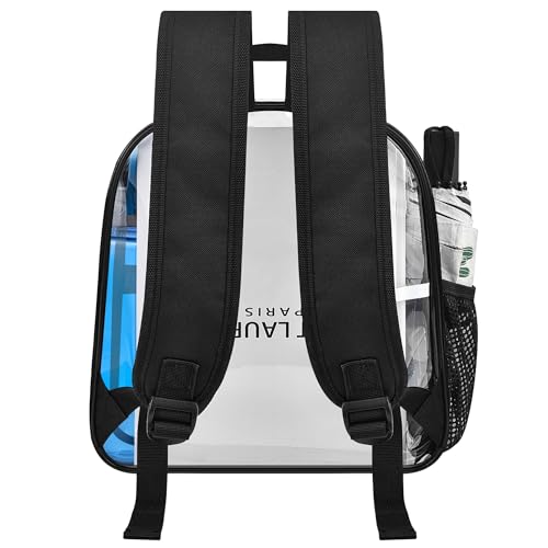 Oraben Clear Backpack for Stadium Events Clear Bag Small Stadium Backpack Waterproof 12x6x12 for Women Men Adult Concert Sports