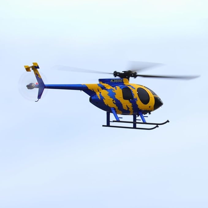 RC ERA C184 MD500 RC Helicopter for Beginners Gyro & Optical Sensor Stabilized Easy to Fly 2.4GHz 4CH Flybarless RTF Remote Control Helicopter