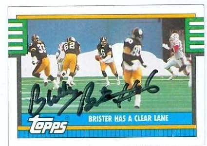 Sports Memorabilia Autograph Warehouse 20176 Bubby Brister Autographed Football Card Pittsburgh Steelers 1990 Topps No. 527