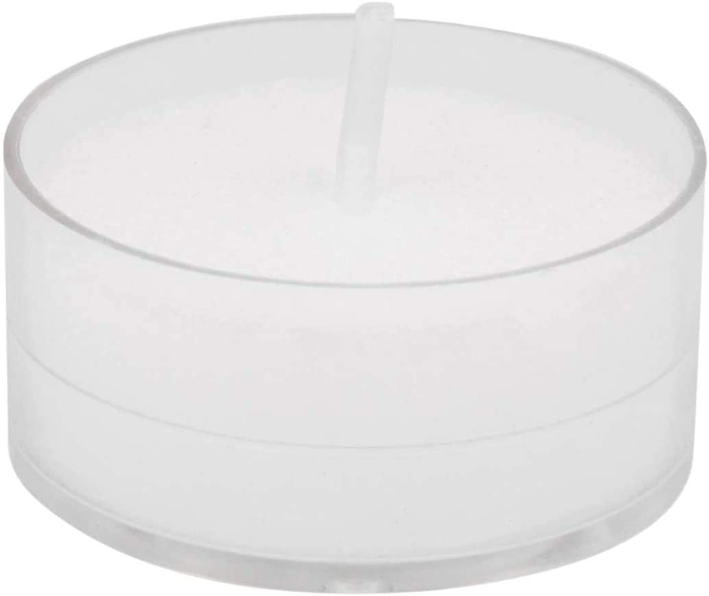 Root Candles Unscented Tealights Beeswax Blend 4-Hour Tealight Candles, 8-Count, Clear Cups