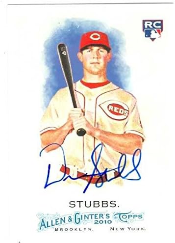 Sports Memorabilia Autograph Warehouse 245023 Drew Stubbs Autographed Baseball Card - Cincinnati Reds 2010 Topps Allen Ginters - No. 47