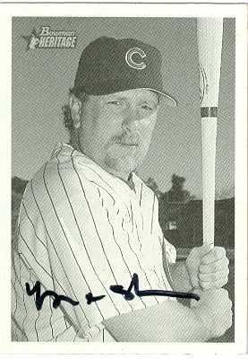 Sports Memorabilia Autograph Warehouse 247709 Matt Stairs Autographed Baseball Card - Chicago Cubs 2001 Bowman Heritage - No. 109