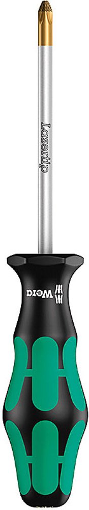 Wera Kraftform Plus 350 PH Phillips Screwdriver - Lasertip PH 2 Head | 4-Inch Blade Length