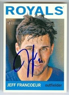 Sports Memorabilia Autograph Warehouse 247275 Jeff Francoeur Autographed Baseball Card - Kansas City Royals 2013 Topps Heritage - No. 231