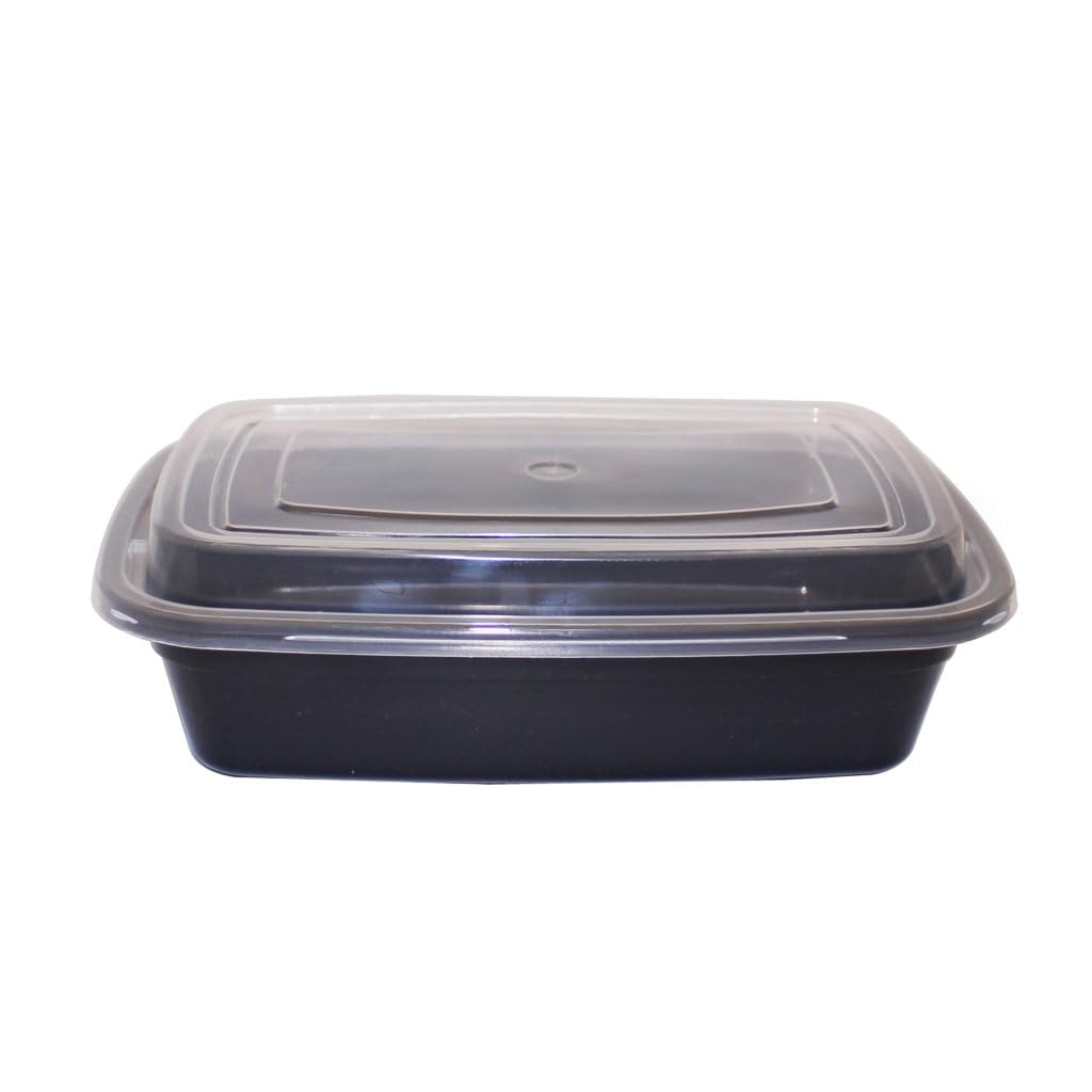 Lunch Boxes - 2.25lb, Plastic - Case Of 144 - For Meal Prep, Takeout & Food Storage