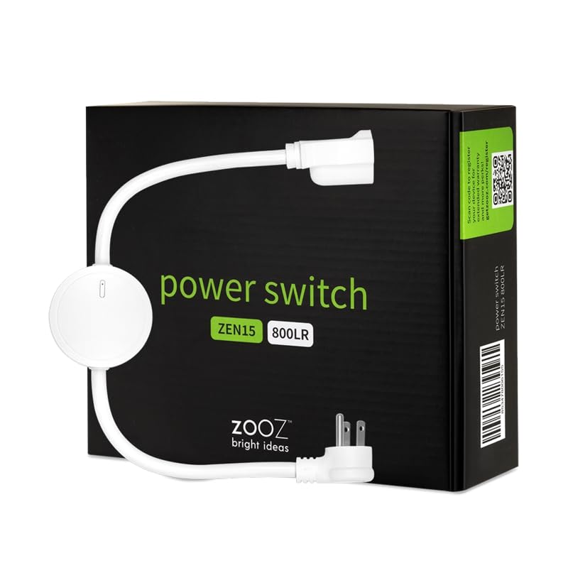 Zooz 800 Series Z-Wave Long Range Smart Plug ZEN04 800LR | Hub Required | Works with the Z-Box Hub, Home Assistant, and Hubitat