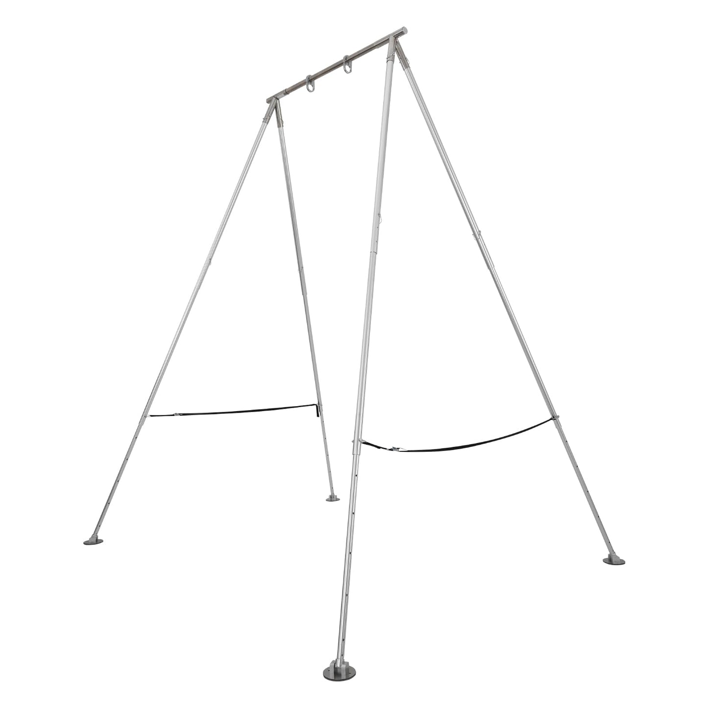VEVOR Adjustable Yoga Aerial Rig, Aerial Silk Stands with Height Adjustable 5-11FT, Portable Stainless Steel Rig& Aluminum Frame Legs, Fit with Hoops/Lyra/Silks/Hammock