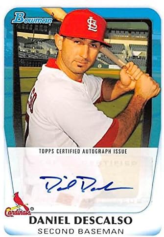 Autograph Warehouse 291653 2010 Bowman Daniel Descalso Autographed Baseball Card - St Louis Cardinals
