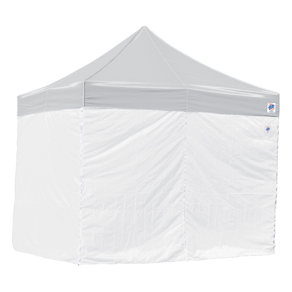 E-Z UP 10'Canopy Sidewall, Set of 4, Fits 10' x 10' Straight Leg Canopy, Quick Attachment Straps, White