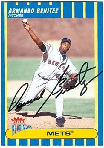 Sports Memorabilia Autograph Warehouse 246755 Armando Benitez Autographed Baseball Card - New York Mets 2003 Fleer Platinum - No. 11