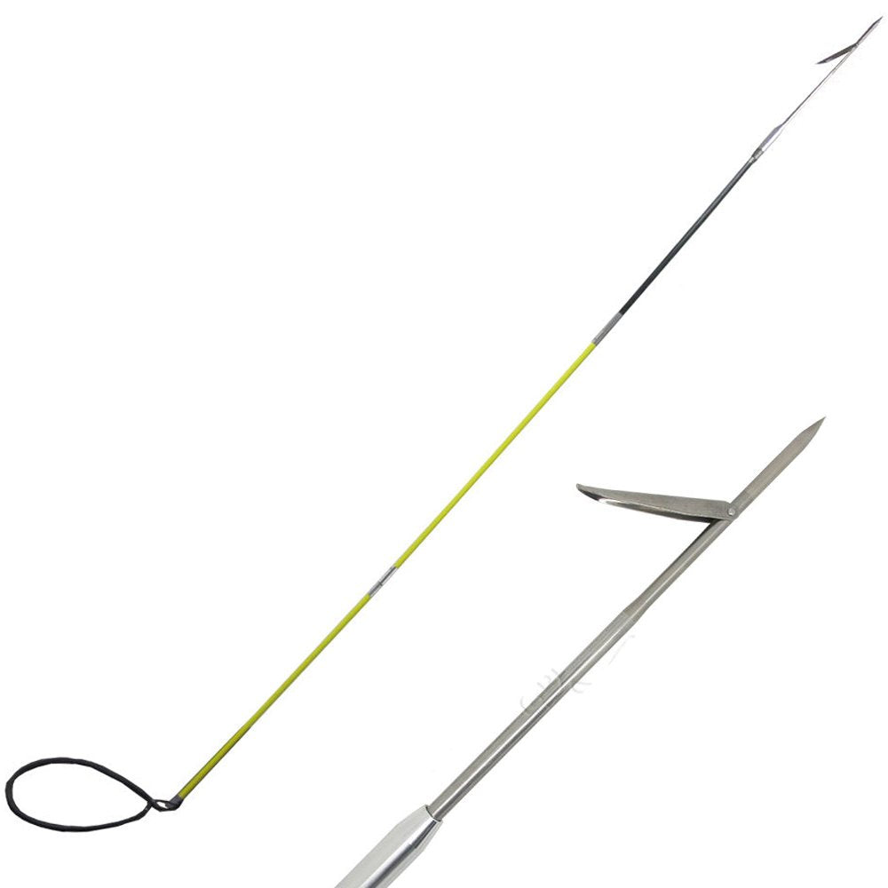 Scuba Choice Hybrid Hawaiian Spearfishing Sling Travel with 3 Piece Pole Spear and Single Flopper, 9'