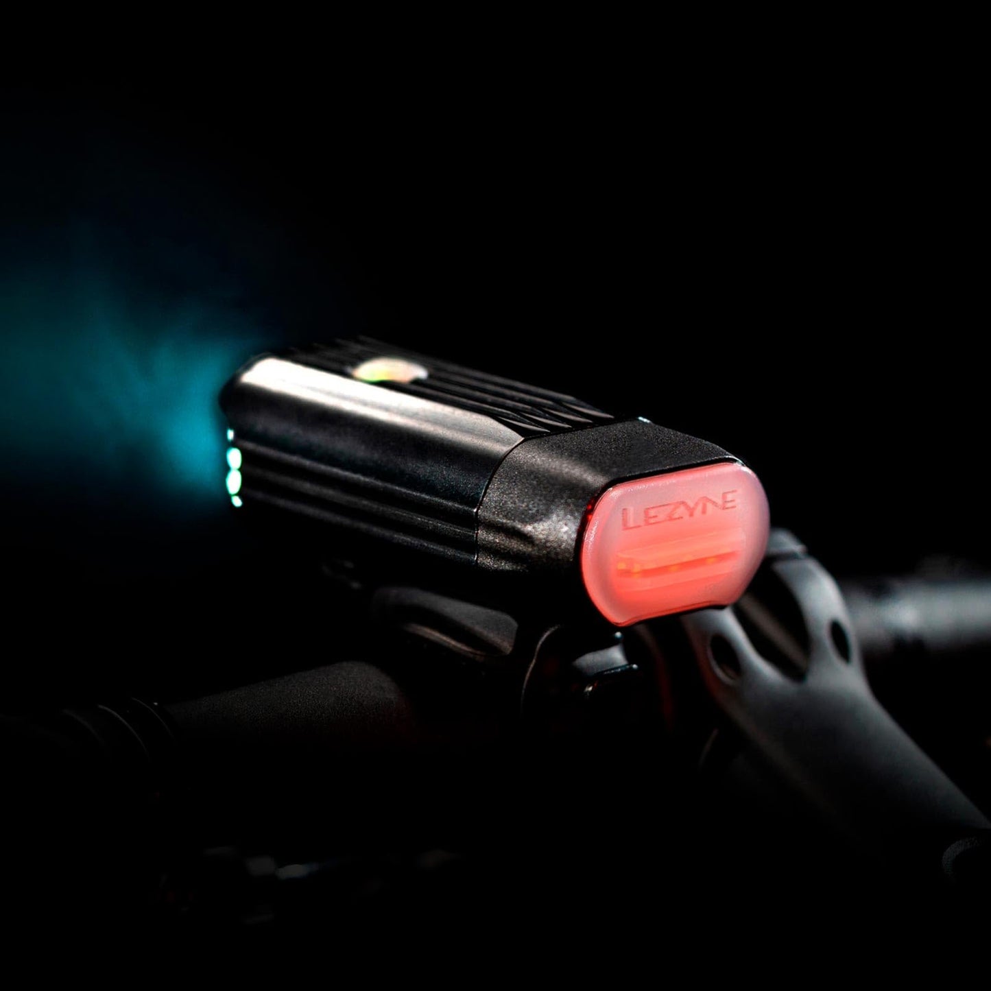 LEZYNE React Drive Front LED Bike Light - 1200-Lumen CNC-Machined Aluminum IPX7 Waterproof USB-C Rechargeable Handlebar-Mounted Cycling Visibility Headlight, 70-Hour Runtime (1-LED-43F-V117)