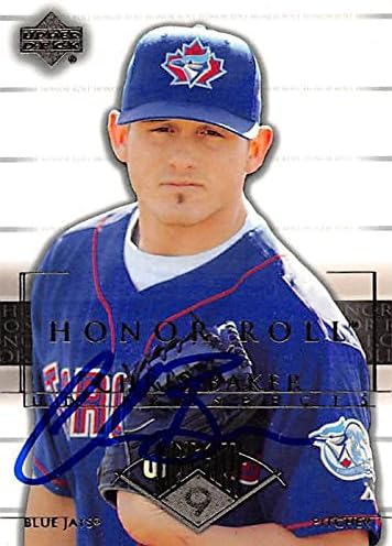 Sports Memorabilia Autograph Warehouse 343767 Chris Baker Autographed Baseball Card - Toronto Blue Jays FT 2002 Upper Deck Honor Roll Prospects No. 20