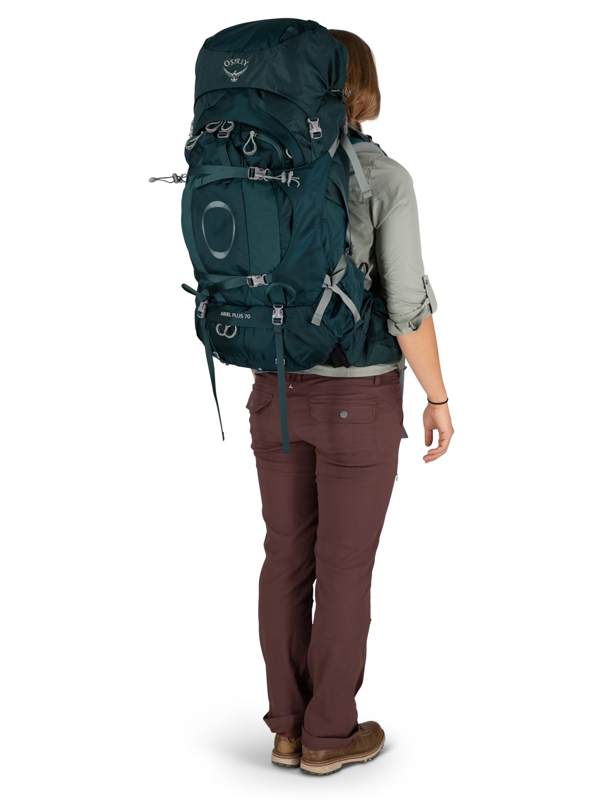 Osprey Ariel Plus 70L Women's Backpacking Backpack, Night Jungle Blue, WXS/S