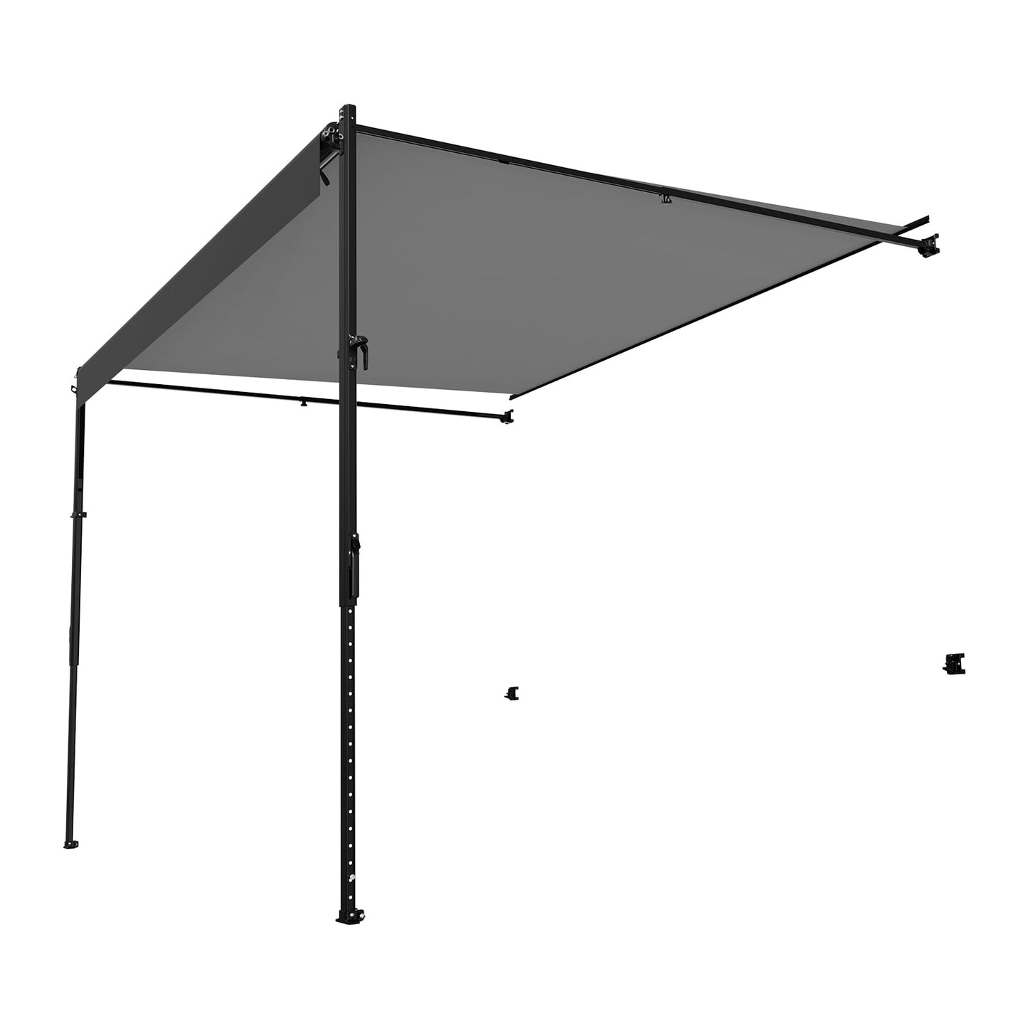 VEVOR Manual RV Awning Complete Kit, 18' Retractable Awning with Aluminum Alloy Frame, Outdoor Trailer Awning, Fit for Most RVs(Black Fade)