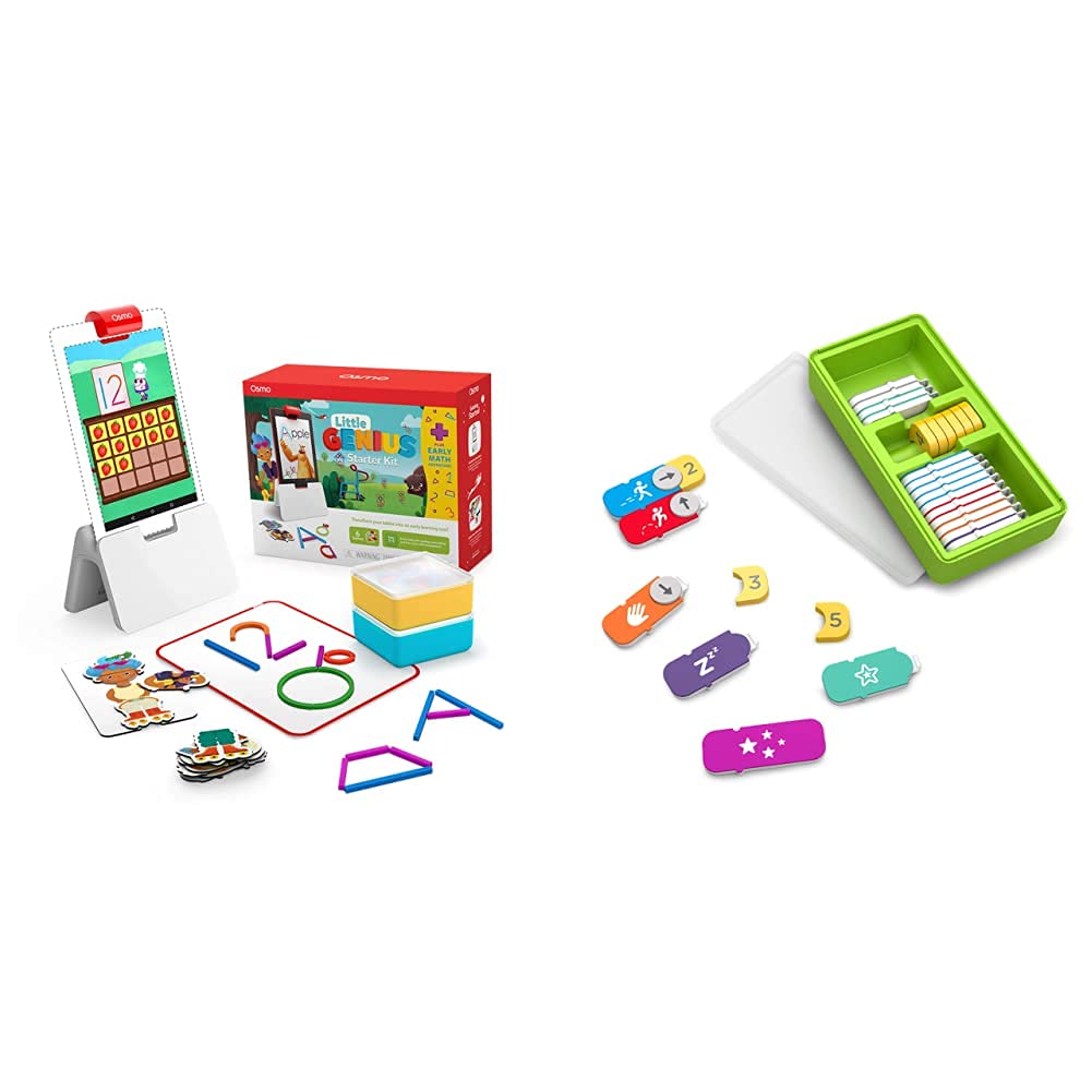 Osmo - Little Genius Starter Kit for Fire Tablet + Coding Family Bundle, Ages 5-10+