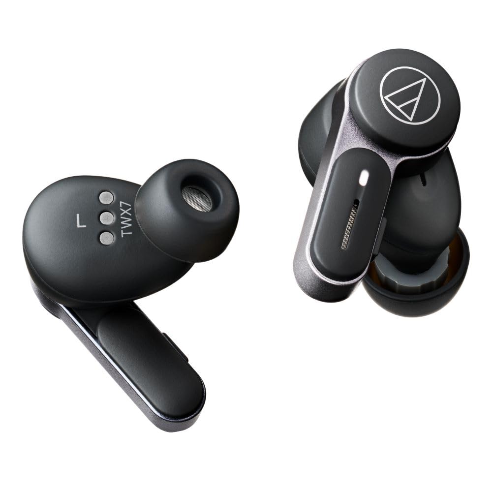 Audio-Technica ATH-TWX7BK Wireless Earbuds, Black