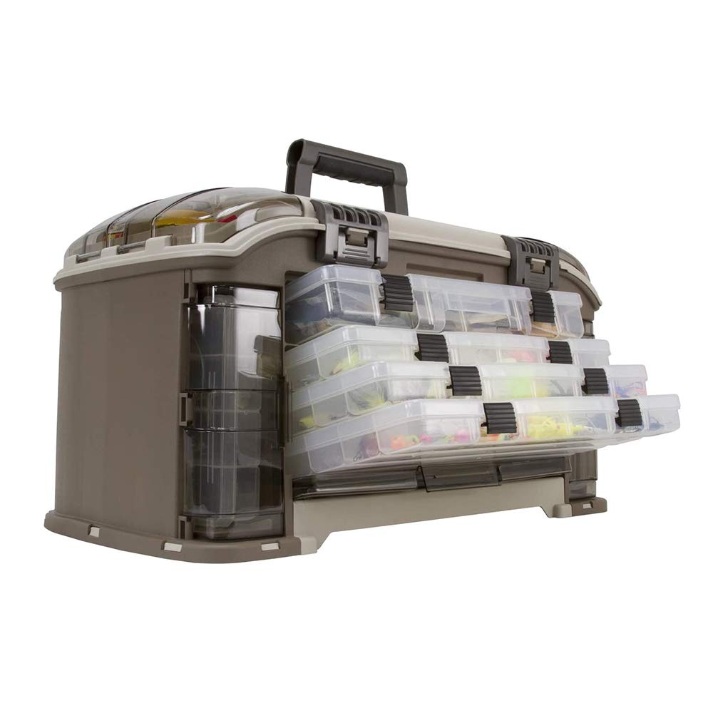 Plano Angled 787 Guide Series Stowaway Tackle System- Includes 7 Stowaways, Fishing Tackle Storage, Premium Tackle Storage, One Size, Model Number: 787010