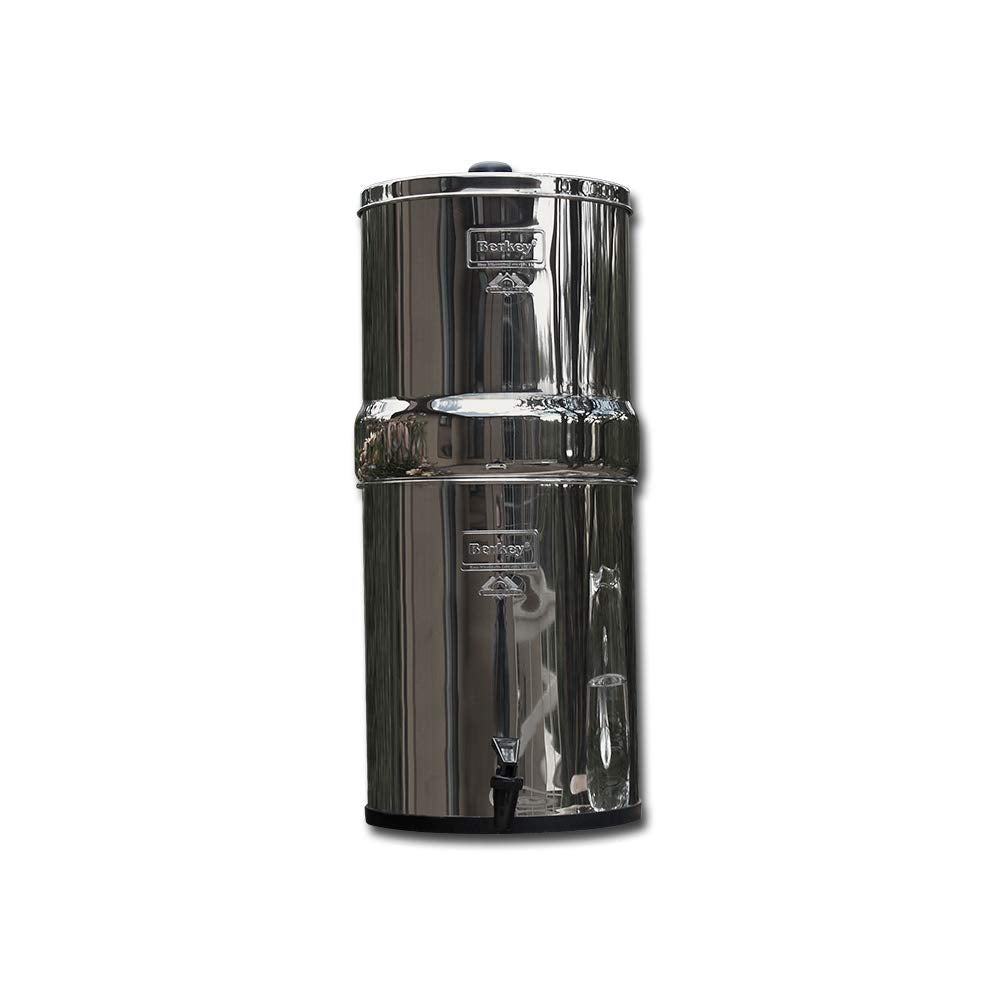 Travel Berkey Gravity-Fed Water Filter with 2 Black Berkey Elements–Enjoy Potable Water While Camping, RVing, Off-Grid, Emergencies, Every Day at Home