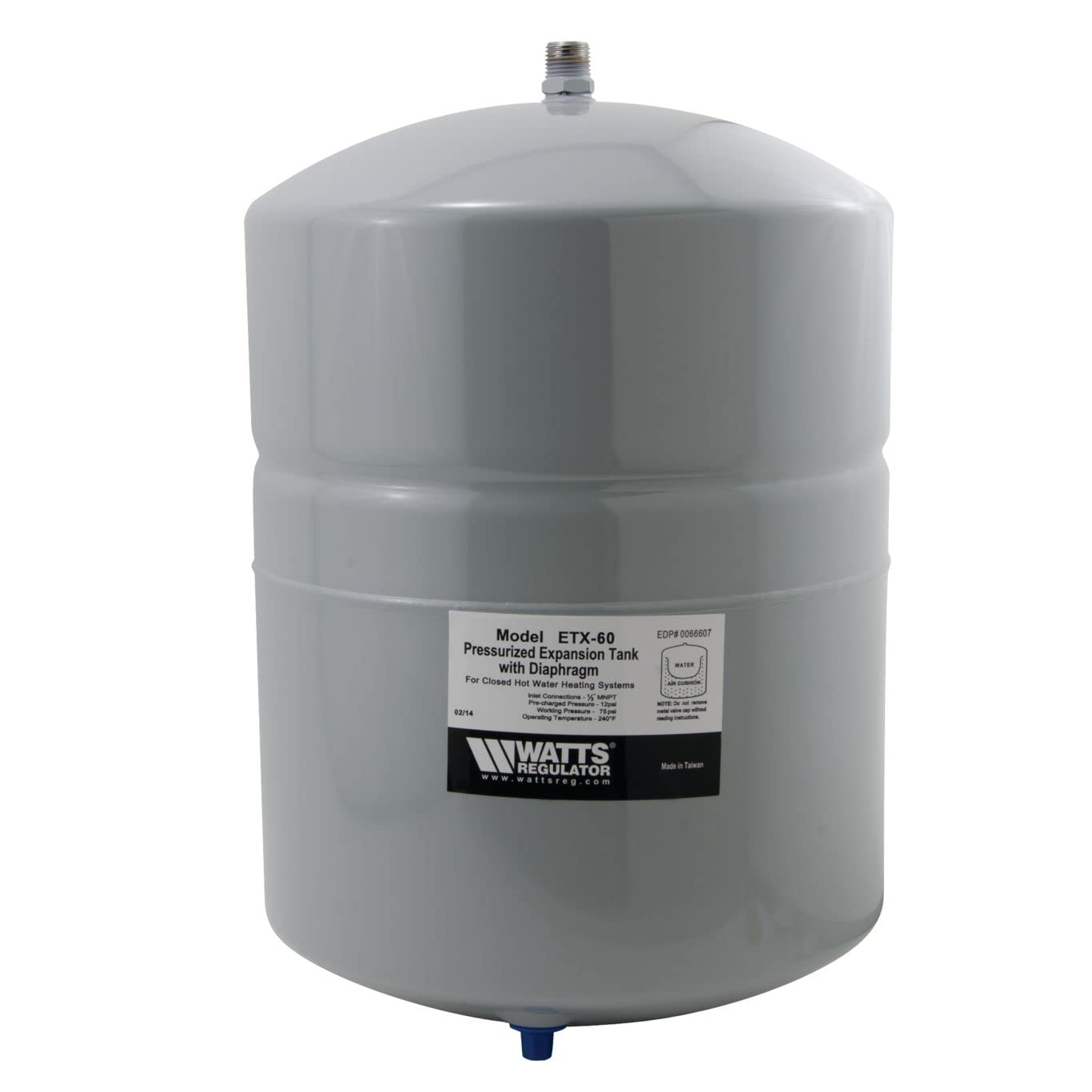 Watts ETX-90 6-Gallon Non- Potable Expansion Tank for Closed-Loop Systems