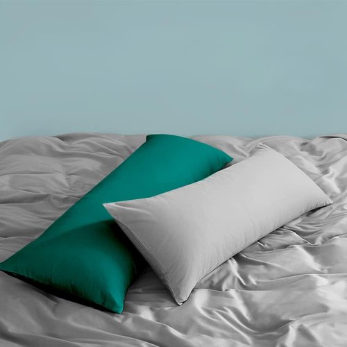 FLXXIE Body Pillow Cover - Super Soft Microfiber 20x54 Long Pillowcase | Wrinkle & Stain Resistant, Dark Green