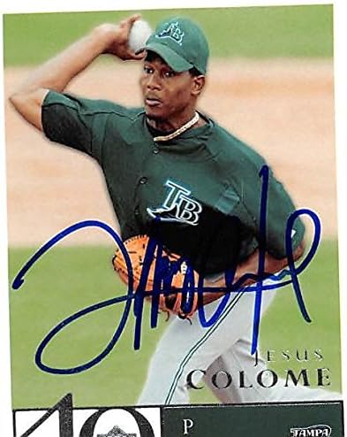 Autograph Warehouse 247386 Jesus Colome Autographed Baseball Card - Tampa Rays 2003 Upper Deck Fortyman - No. 85