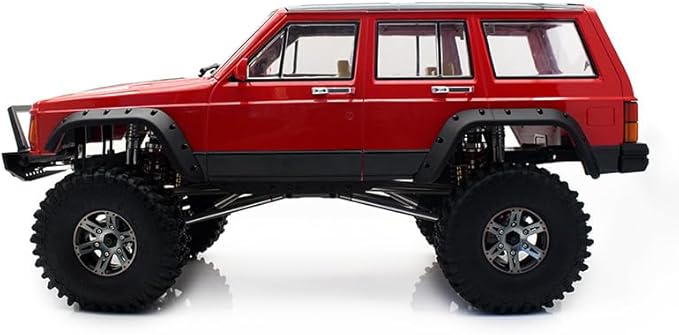 RC Car Hard Body Shell Kit313mm Wheelbase Cherokee Body Car Shell for 1/10 RC Crawler Axial SCX10 & SCX10 II 90046 90047 TRX4 Kit (Yellow)
