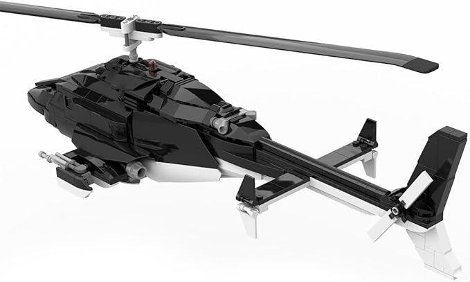 MOC-149250 Air Helicopter Building Blocks Set - 1039 Piece MOC Helicopter Model DIY Creative Assembly Kit for Adults Collectible Display & Home Decoration