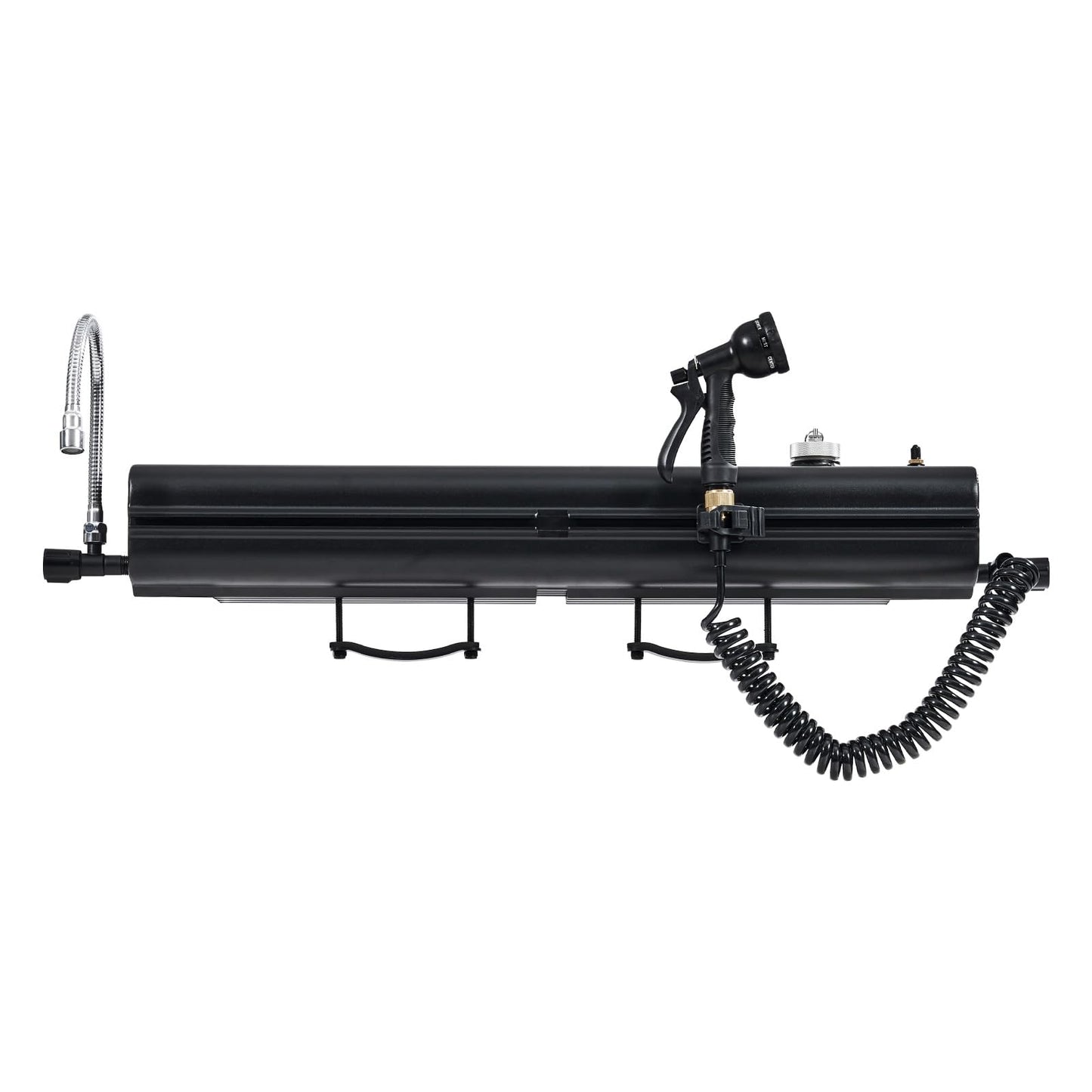 VEVOR Pressurized Water Tank,4 Gal,Lightweight Aluminum Metal,Multi-Dispensing Outdoor Roof Rack Water Tank with 2 Splash-Guard Panels,Versatile Nozzle with Pressurization Port,Fit for Trucks