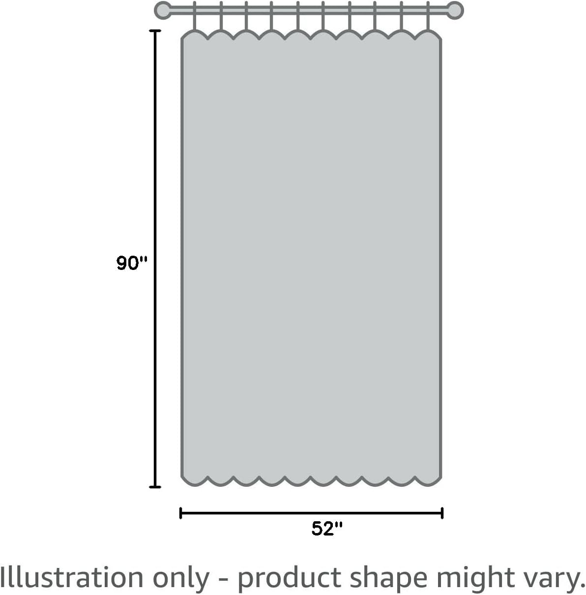 MIULEE 90-Inch Linen Textured Blackout Curtains - Thermal Insulated Natural Beige Drapes | 52 x 90 Inch (2 Panels)