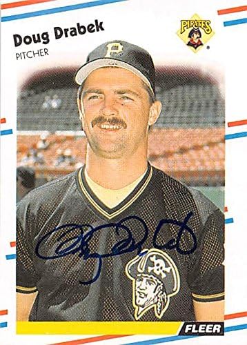 Sports Memorabilia Autograph Warehouse 247276 Doug Drabek Autographed Baseball Card - Pittsburgh Pirates 1988 Fleer - No. 327
