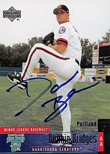 Sports Memorabilia Autograph Warehouse 244951 Donnie Bridges Autographed Baseball Card - Montreal Expos FT 2002 Upper Deck Minor League Rookie - No. 81