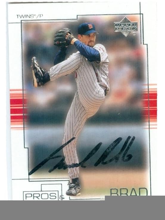 Sports Memorabilia Autograph Warehouse 246362 Brad Radke Autographed Baseball Card - Minnesota Twins 2001 Pros & Prospects - No. 34