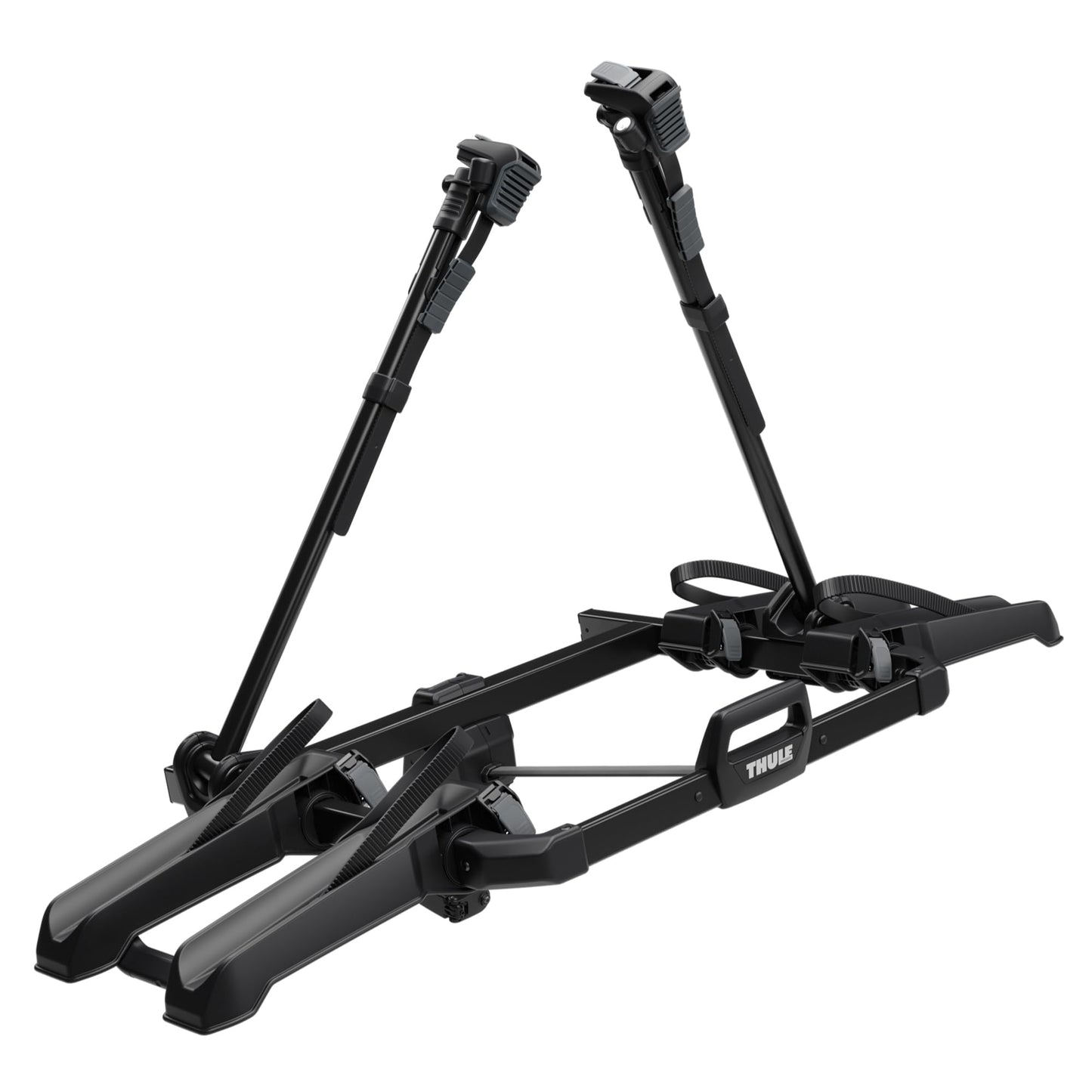 Thule Outpace 2 Bike Hitch Rack - Compact & Lightweight Platform Bike Rack - Foldable Design - Fits Most Bike Styles - 110lb Capacity 55lbs per Bike - 2" & 1.25" Hitch Compatibility