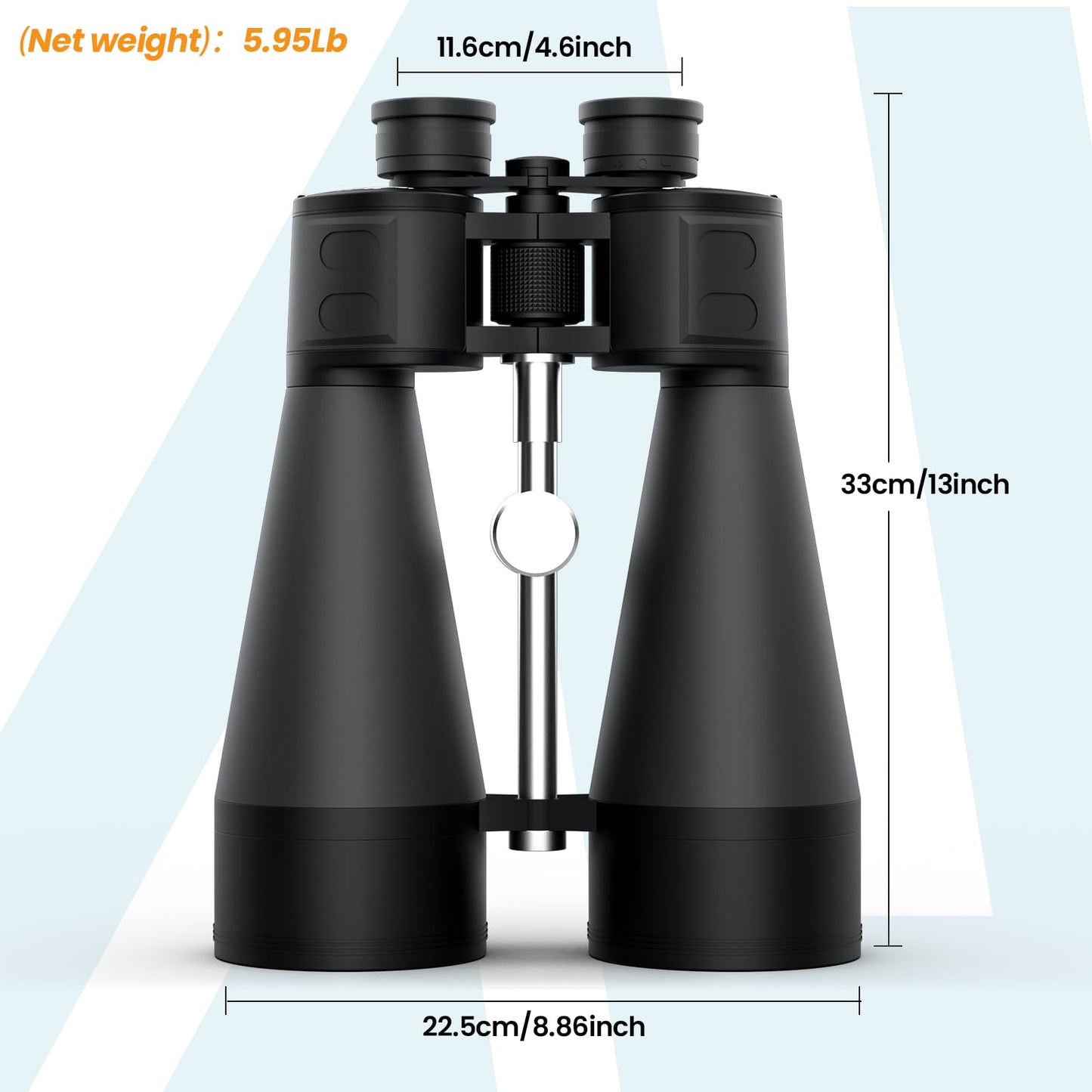 20x80 Binoculars for Adults High Powered - Aurosports 80mm Large Aperture Binocular with Clear Low Light Vision - Long Range Binoculars for Bird Watching Stargazing Hunting Outdoor