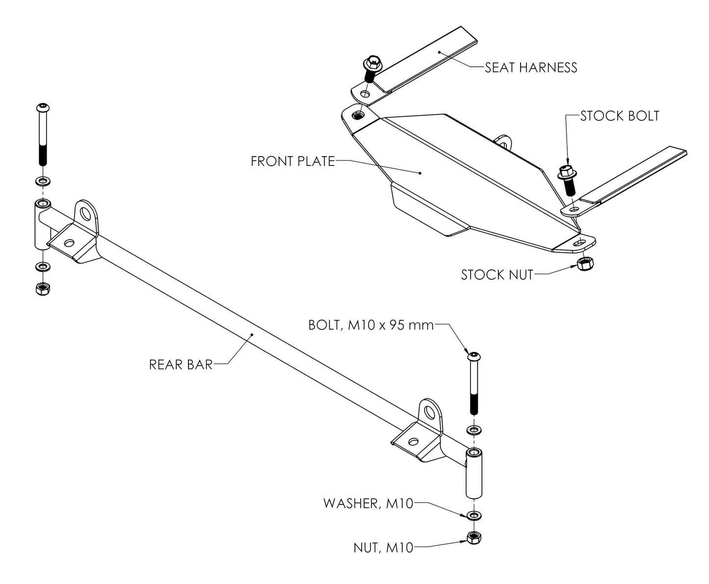 Polaris RZR, Pro XP, Turbo R, Pro R Spare Tire Mount with Dual Flag Mounts, 2020-2024