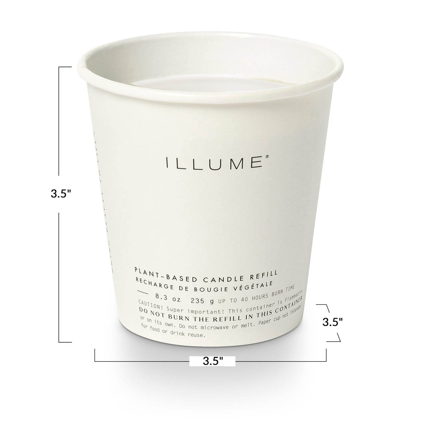 Illume Beautifully Done Boxed Glass Candle Refill, Isla Lily