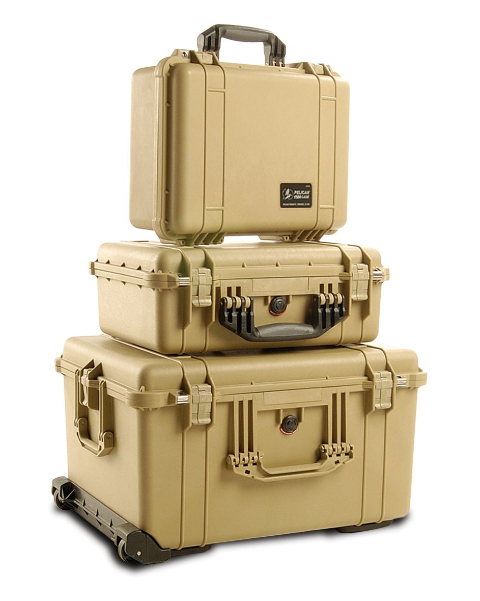 Pelican 1560 Camera Case With Foam (Desert Tan)