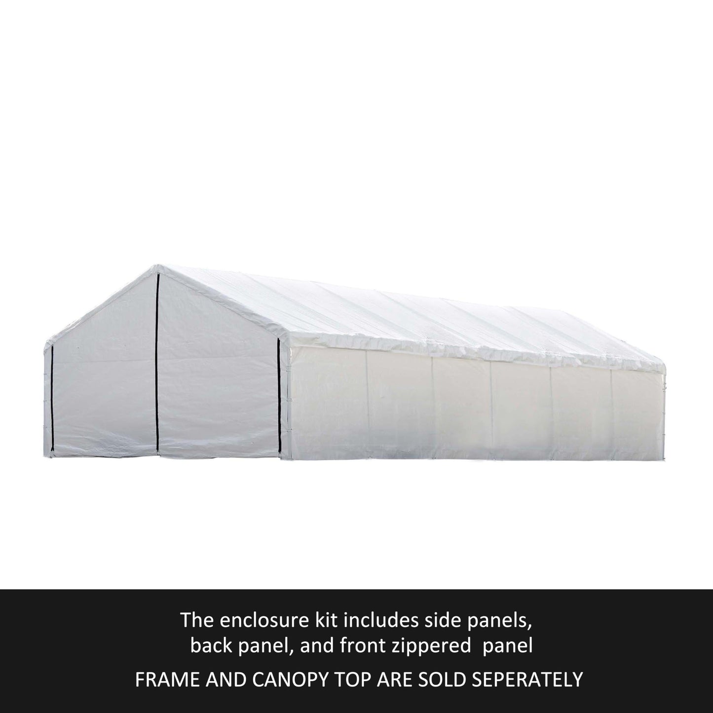 ShelterLogic UltraMax Canopy Enclosure Kit, White, 30 x 50 ft. (Frame and Canopy Sold Separately)