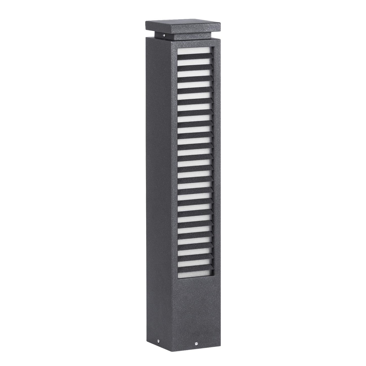 MVBT Outdoor Pathway Lights, 27.6" AC 100-240V Bollard Lights, IP65 Waterproof Path Light, 3000K LED Bollard Landscape Lighting, Modern Commercial Curb Appeal Light for Garden Driveway Sidewalk Lawn