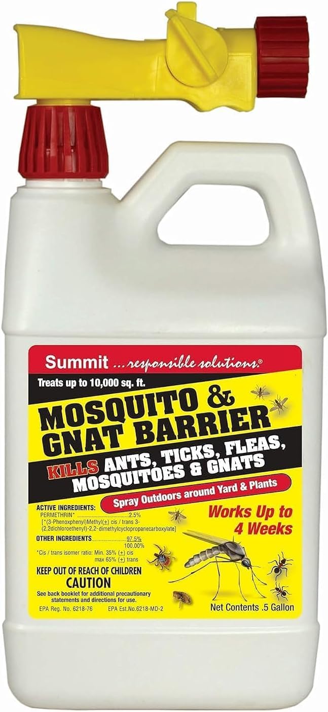 Summit Mosquito Barrier Covers - Protect Up to 10,000 Sq Ft | 1/2 Gallon Size