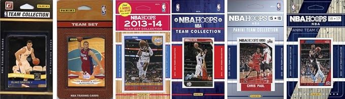 C&I Collectables NBA Los Angeles Clippers Men's 6 Different Licensed Trading Card Team Sets White