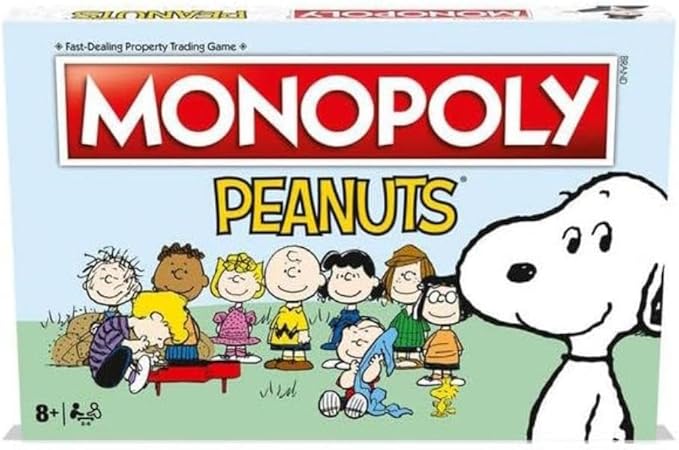 Winning Moves Peanuts Monopoly Board Game Join Charlie Brown and Advance to The Ice Cream Shop Lucy's Football and Linus's Pumpkin Patch and Trade Your Way to Success (Age 8+)