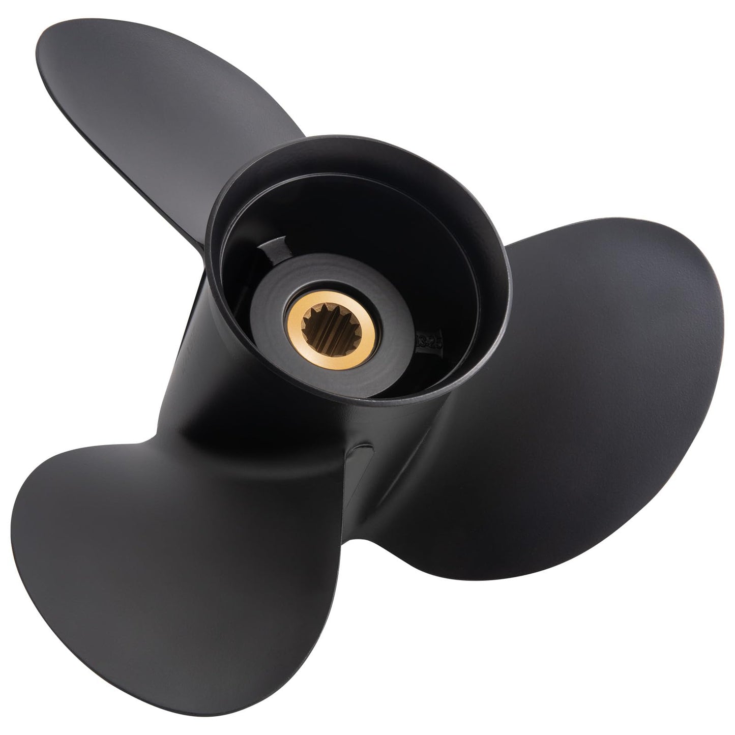 MiBarco 13 1/4x17 Upgrade Aluminum Boat Propeller for BRP,Johnson,Evinrude,OMC Stern Drive 40-140HP 13 Spline 13.25Diax 17Pitch Replace OEM 765183 Rh(Hub Kits Included)