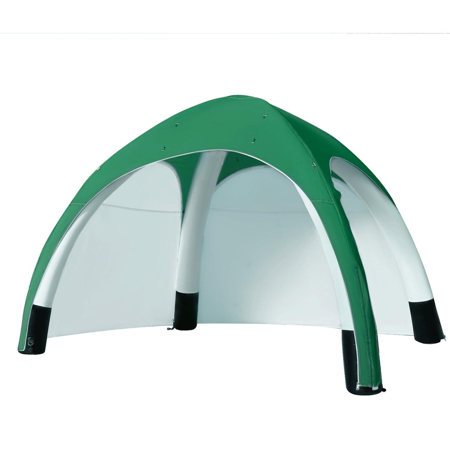 GR8FUN Inflatable Canopy Tent 10x10Ft Green, 2 Removable Sun Curtains & Air Pump Included, Portable Airtight Sun Shelter Canopy for Outdoor Events, Trade Shows and Promotions