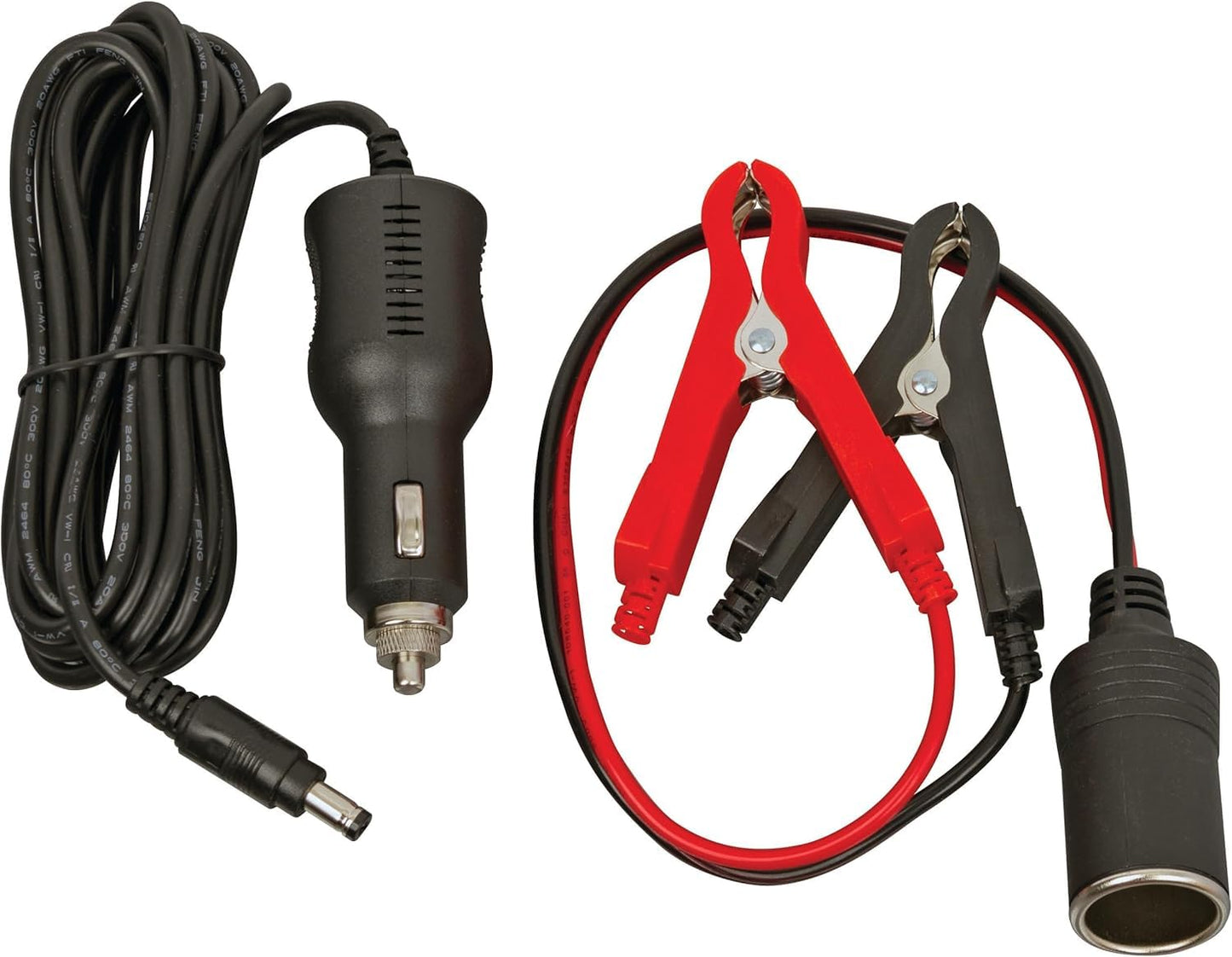 Bundle of Scepte Powered Fueling Station, Portable Gas Caddy with Fill-Rite Transfer Pump, Gasoline-Only, Red + Scepter DC Power Cord Accessory 14 Gallon Powered Fueling Station Gas Caddy (PFSDC1E)
