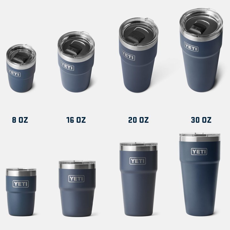 YETI Rambler 20 oz Stackable Tumbler, Stainless Steel, Vacuum Insulated with MagSlider Lid, Seafoam