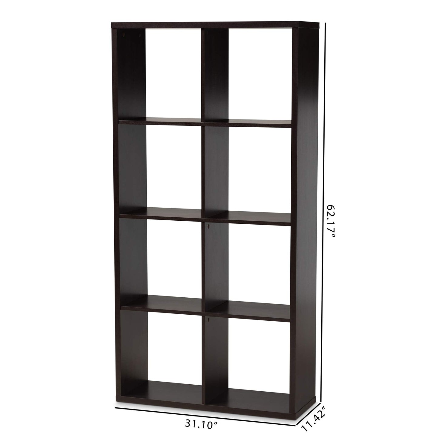 Baxton Studio Multipurpose Shelving and Cabinets, One Size, Dark Brown